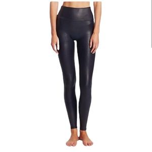 Midnight Navy Spanx Faux Leather Legging Size M